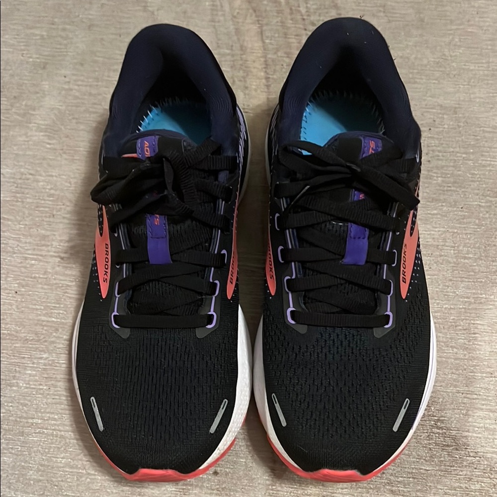 Brooks Adrenaline GTS 22 Women's Black and Purple Athletic Shoes